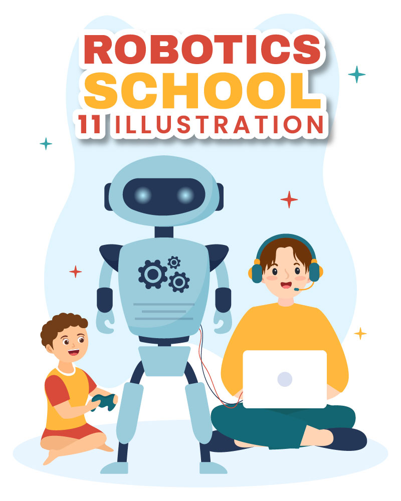 11 Robotics School Illustration