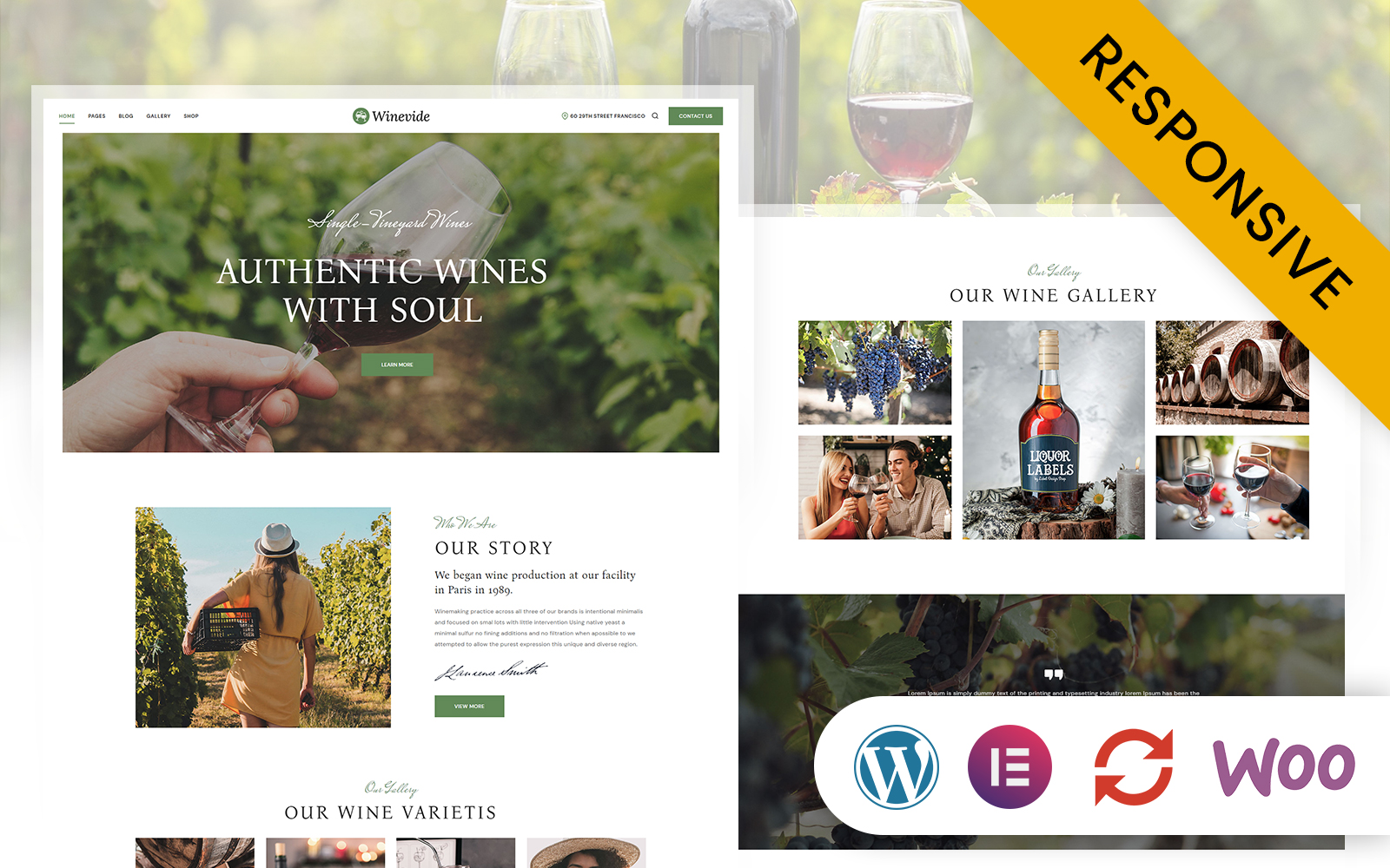 Winevide - Wine Shop Elementor Wordpress Theme