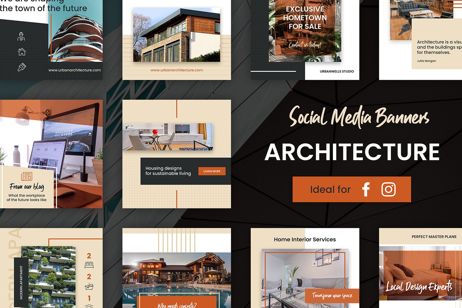 Instagram Banners - Architecture and Home Design