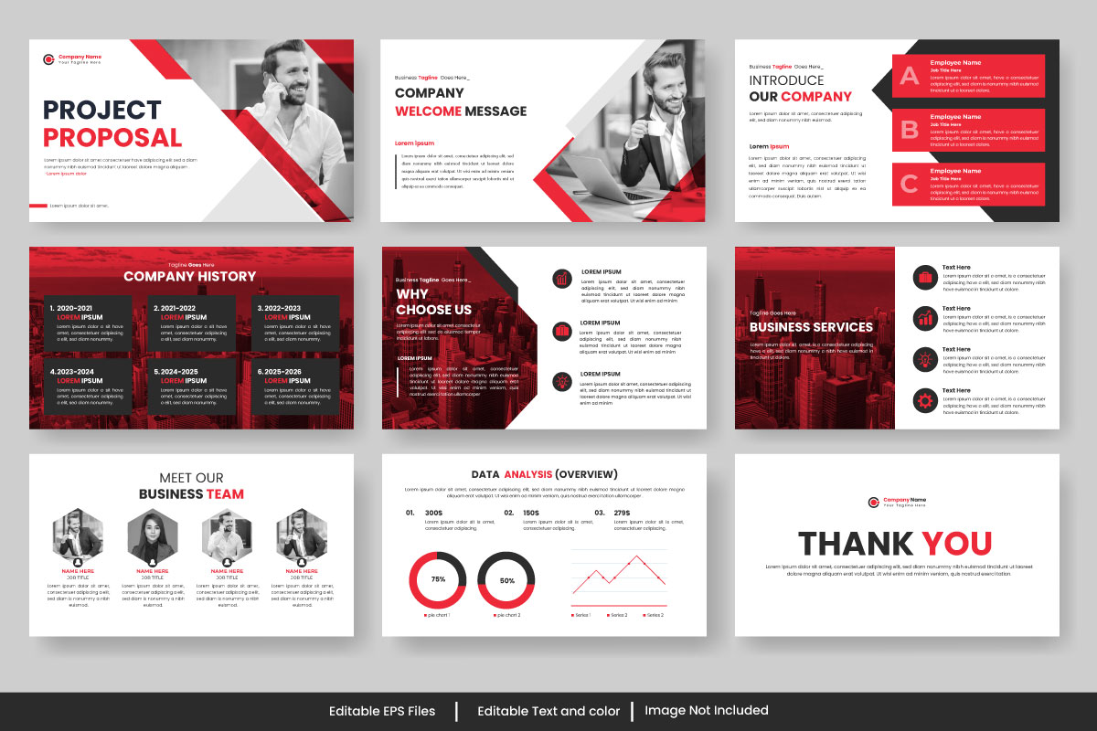 Creative business presentation slides template design.  website slider, landing page, annual