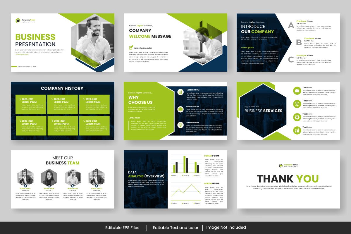 Business presentation slides template design. Use for modern  presentation background idea