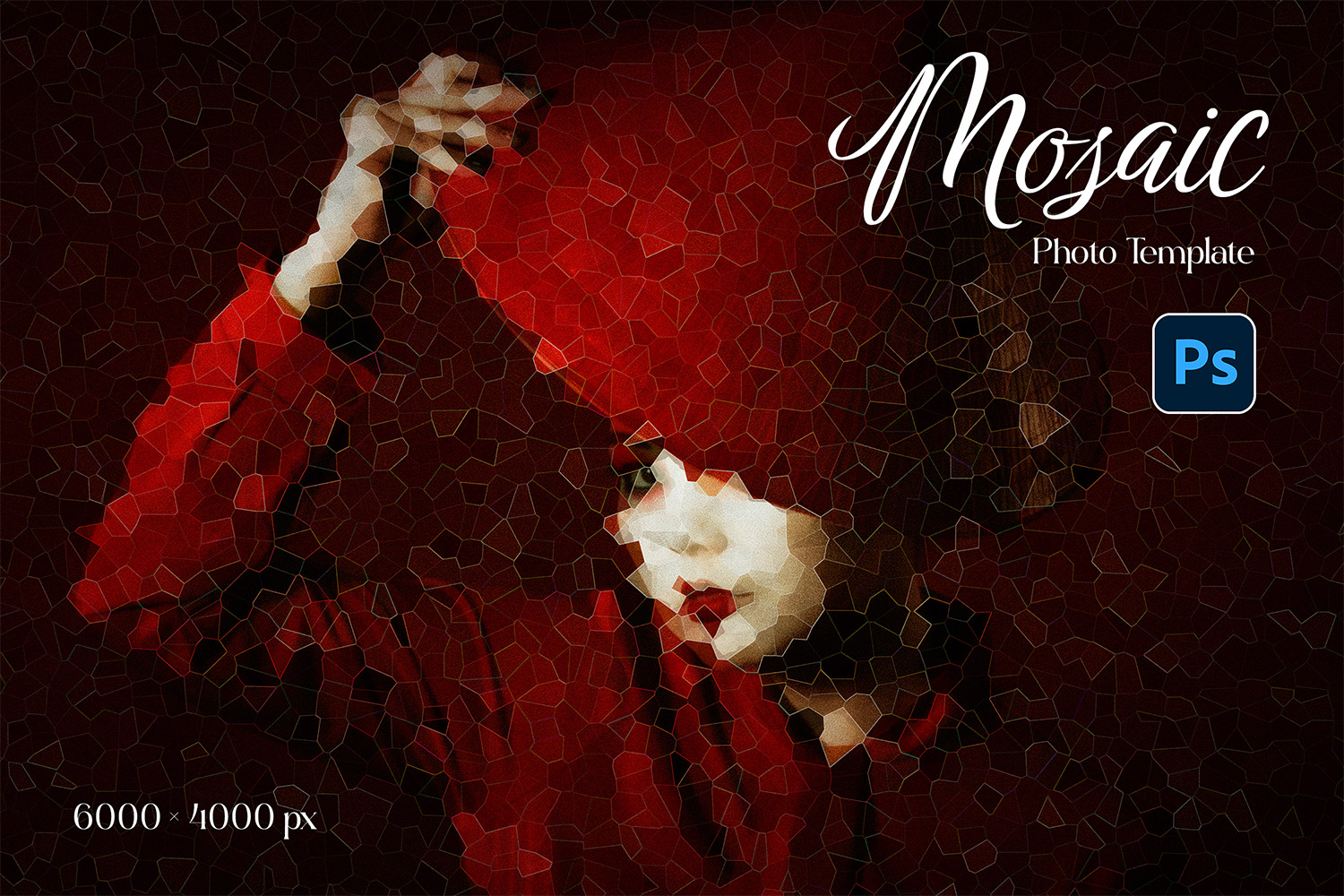 Mosaic Effect Photo Template