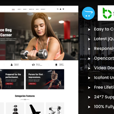 Fitness Health OpenCart Templates 335003
