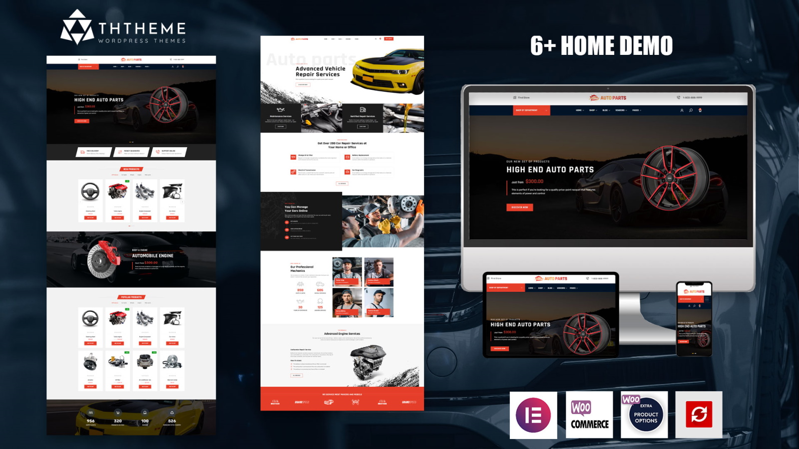 AutoPart – Automotive Parts & Car Services Elementor WordPress Theme