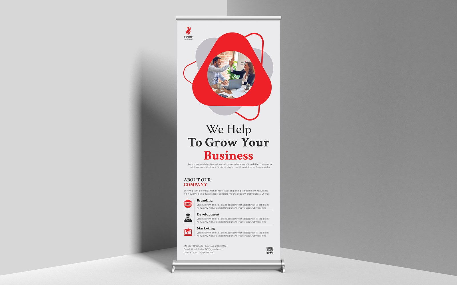 Corporate Roll Up Banner Template