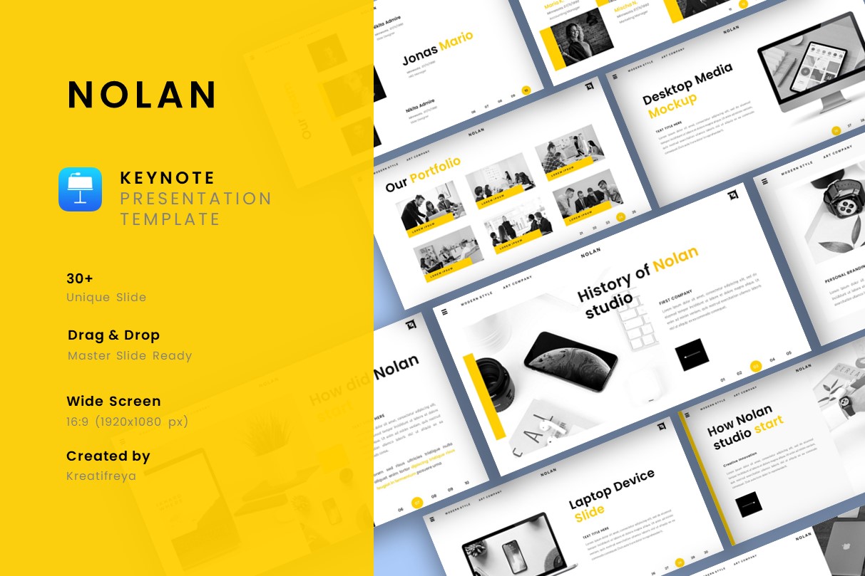 Nolan - Creative Business Keynote Template