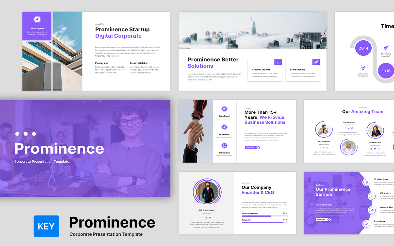 Prominence - Corporate Presentation Keynote Template
