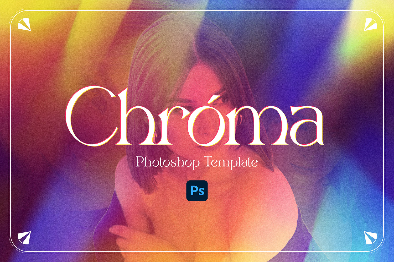 Chromatic Effect Photoshop Template