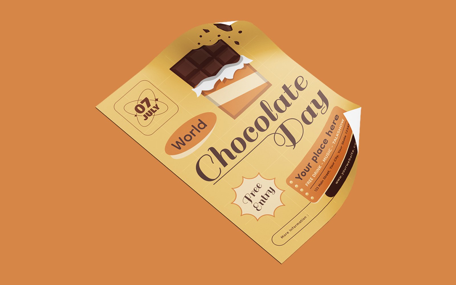 Chocolate Day Flyer Template