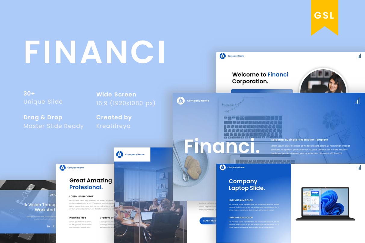Financi – Finance Business Google Slide Template