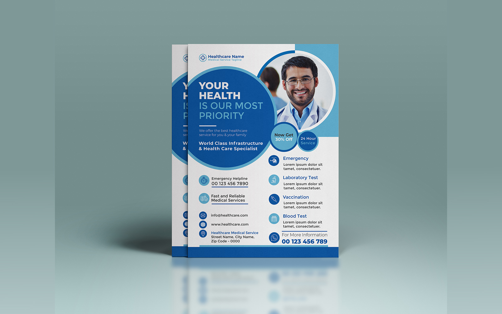 Medical and Healthcare Service Flyer Template