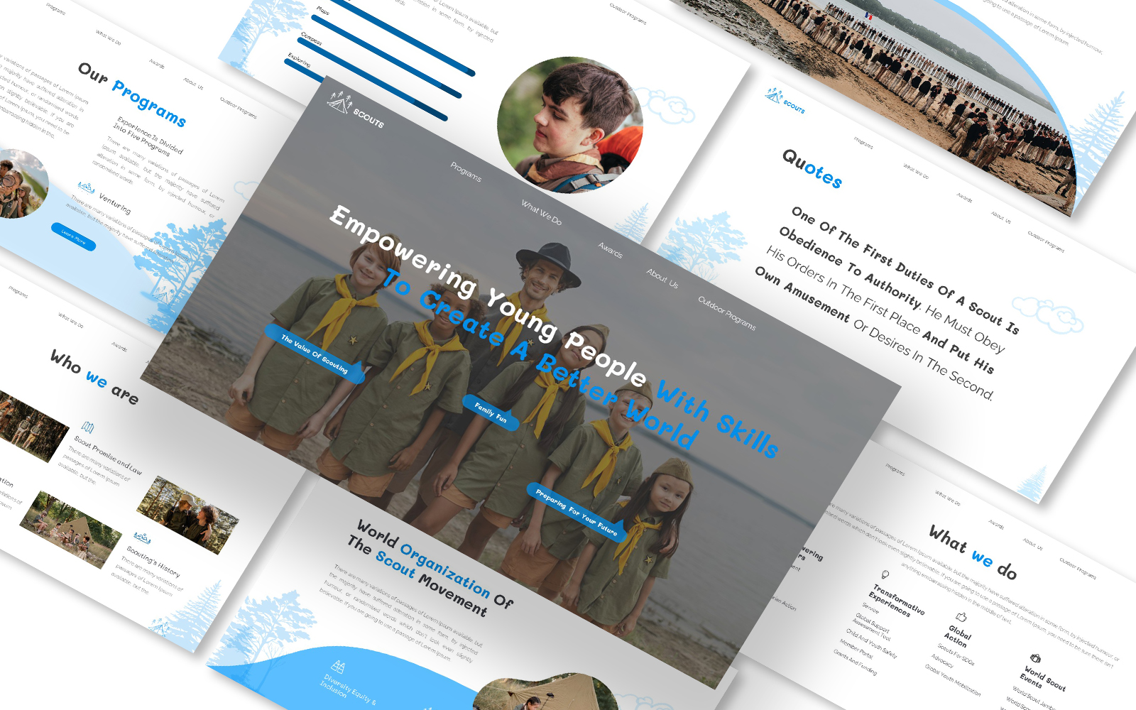 Boy Scout Presentation Google Slides Template