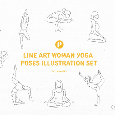 Yoga Poses Illustrations Templates 335273