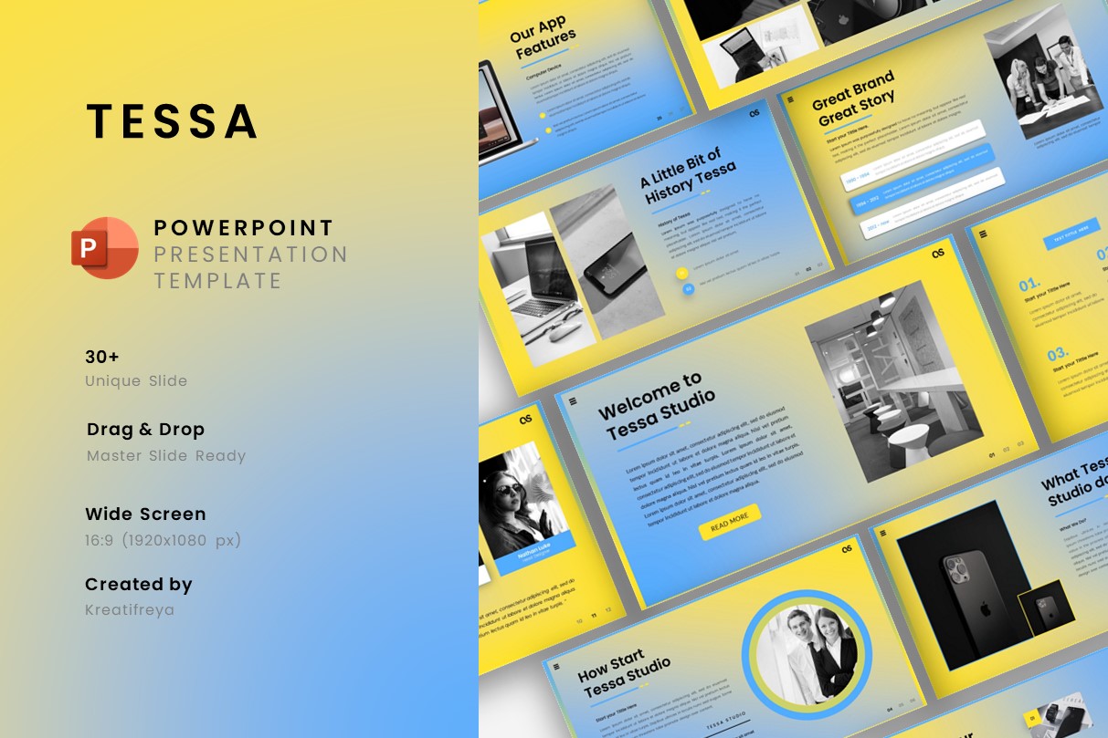Tessa - PowerPoint Business Creative Presentation Template