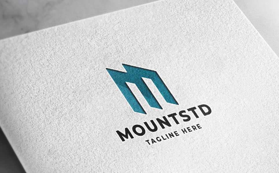Mount Studio Letter M Pro Logo Template