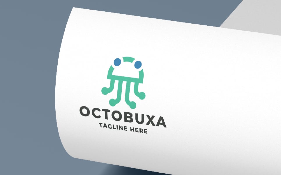 Octopuxa Pro Logo Template