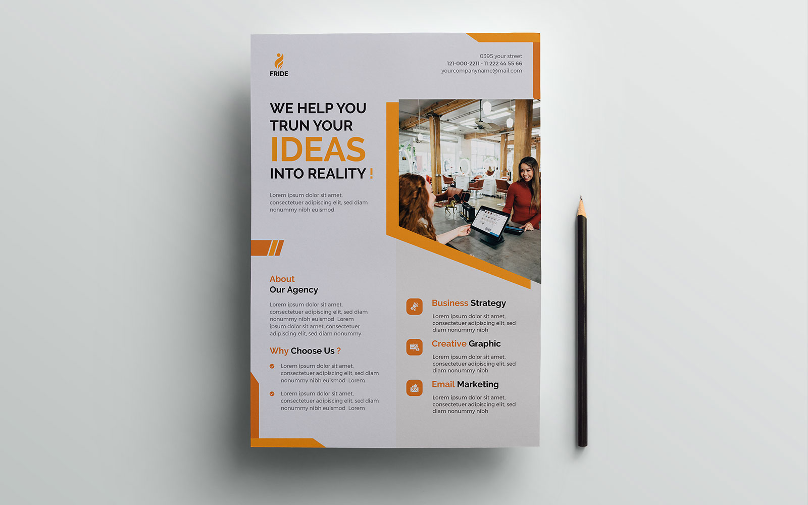 A4 Corporate Flyer- Photoshop and Illustrator version
