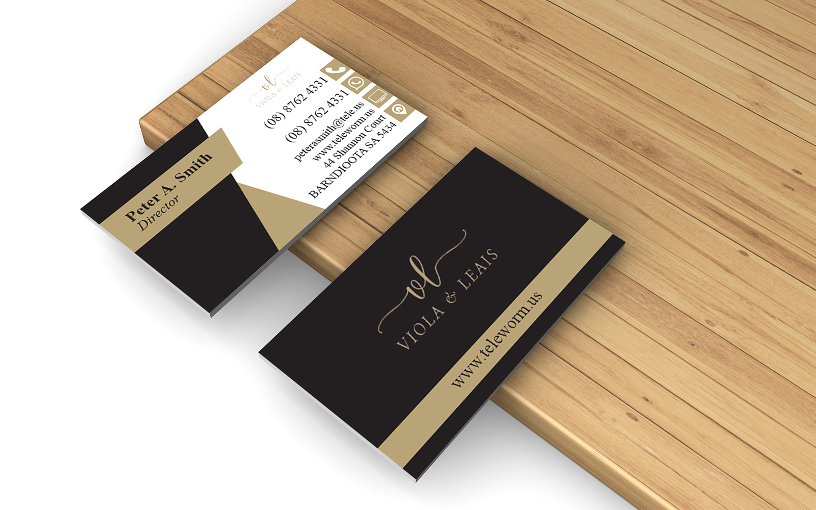 Visiting Card Template minimal business card