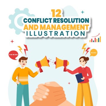 Resolution Conflict Illustrations Templates 335380