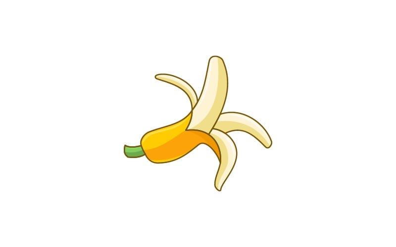 banana logo design template