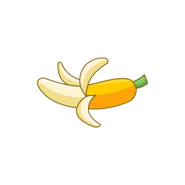 Banana Drawing Logo Templates 335413