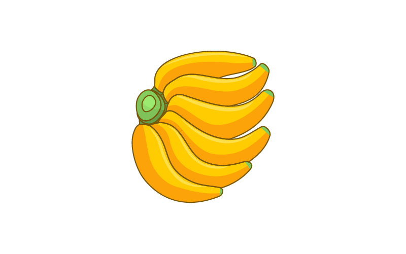 banana fruite logo template sign