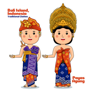 Indonesia Culture Vectors Templates 335445