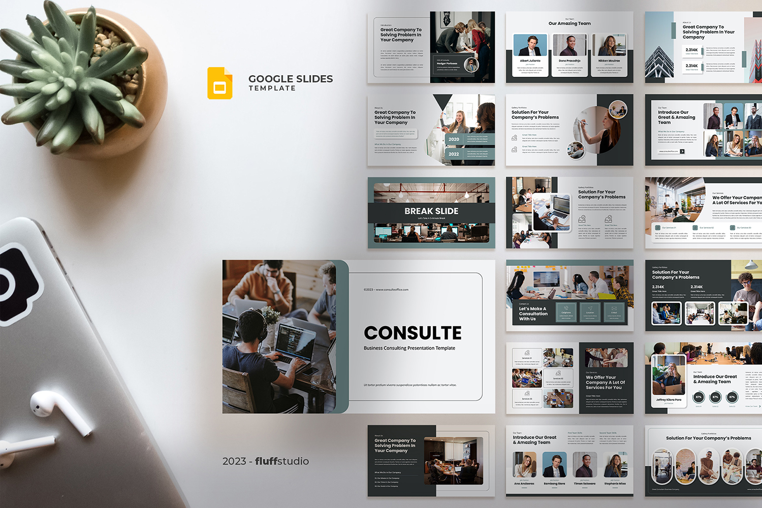 Consulte - Business Consulting Google Slides Template