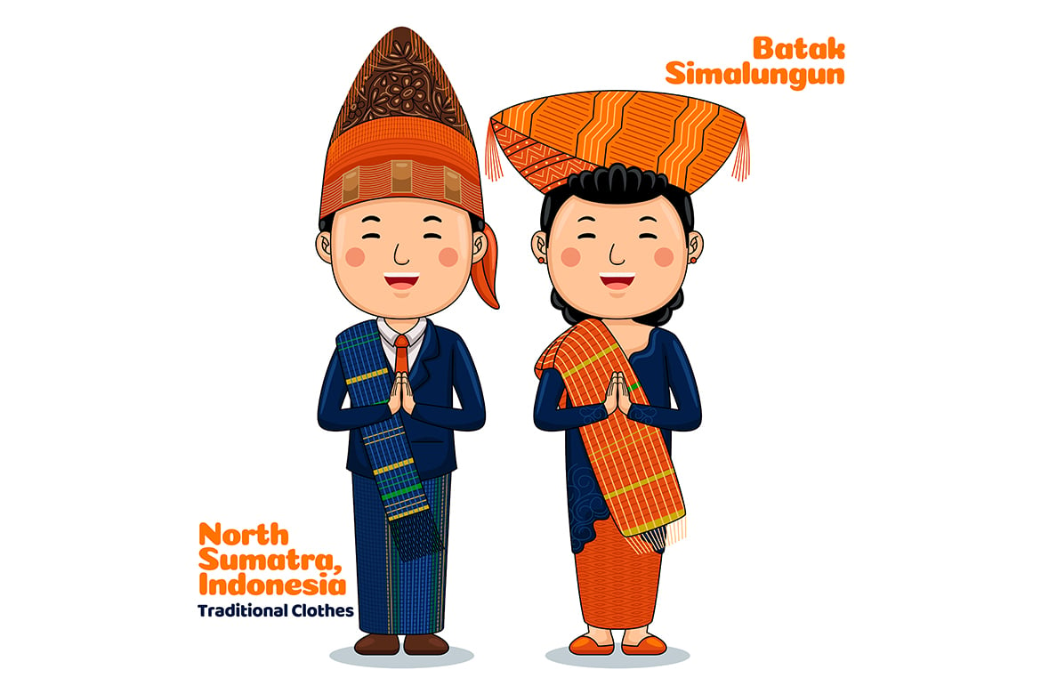 Couple wear Traditional Clothes greetings welcome to North Sumatra 2