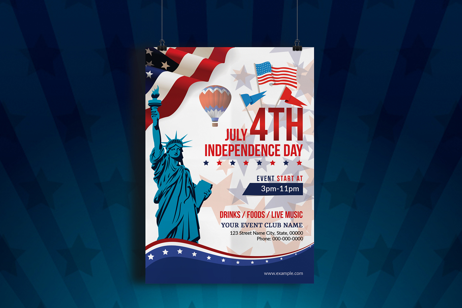 Independence Day Flyer  / 4th July flyer Template