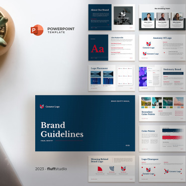 Brand Guidelines PowerPoint Templates 335462