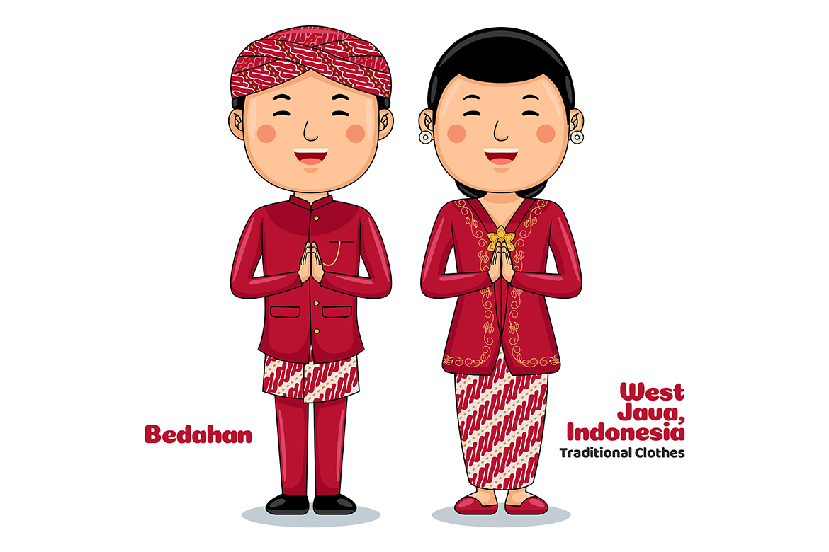 Couple wear Traditional Clothes greetings welcome to West Java