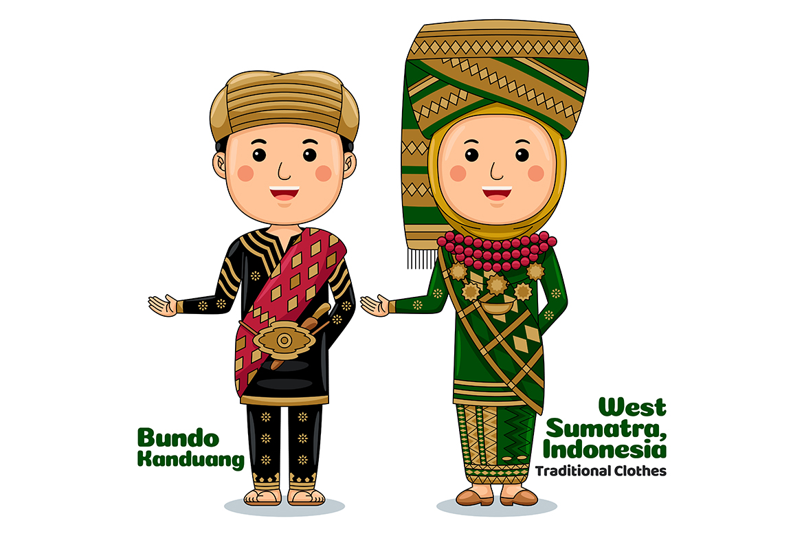 Welcome Gesture with Couple West Sumatra Traditional Clothes 2