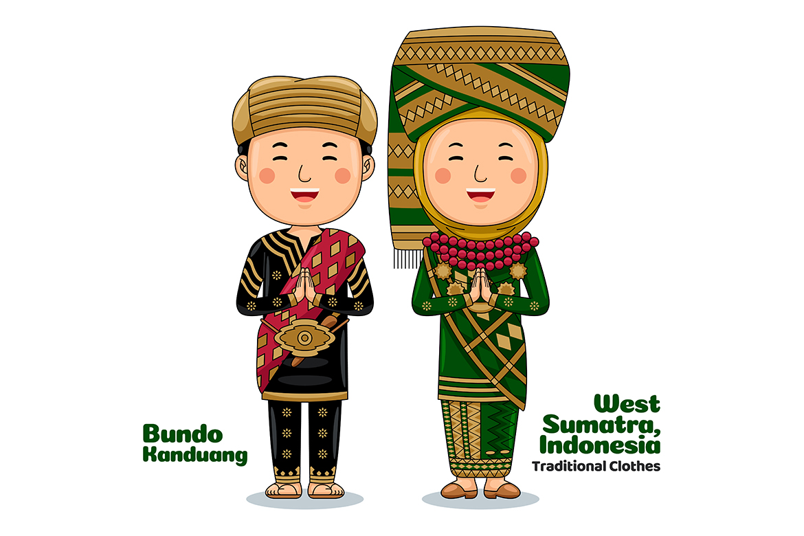 Couple wear Traditional Clothes greetings welcome to West Sumatra 2