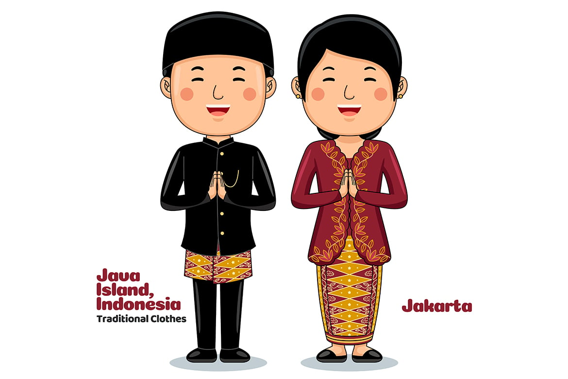 Couple wear Traditional Clothes greetings welcome to Jakarta 2