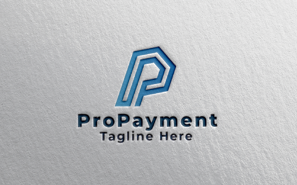 Professional Payment Letter P Logo Template