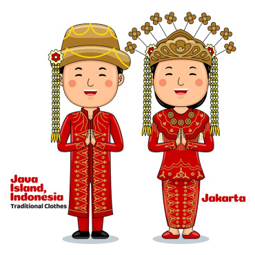 Indonesia Culture Vectors Templates 335533