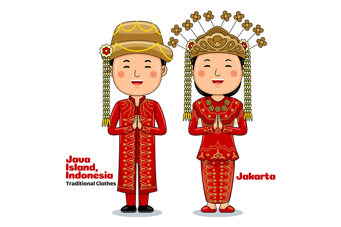 Couple wear Traditional Clothes greetings welcome to Jakarta 3