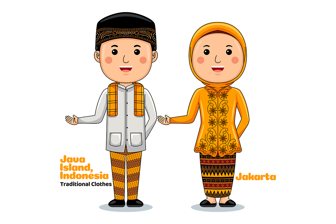 Welcome Gesture with Couple Jakarta Traditional Clothes 4