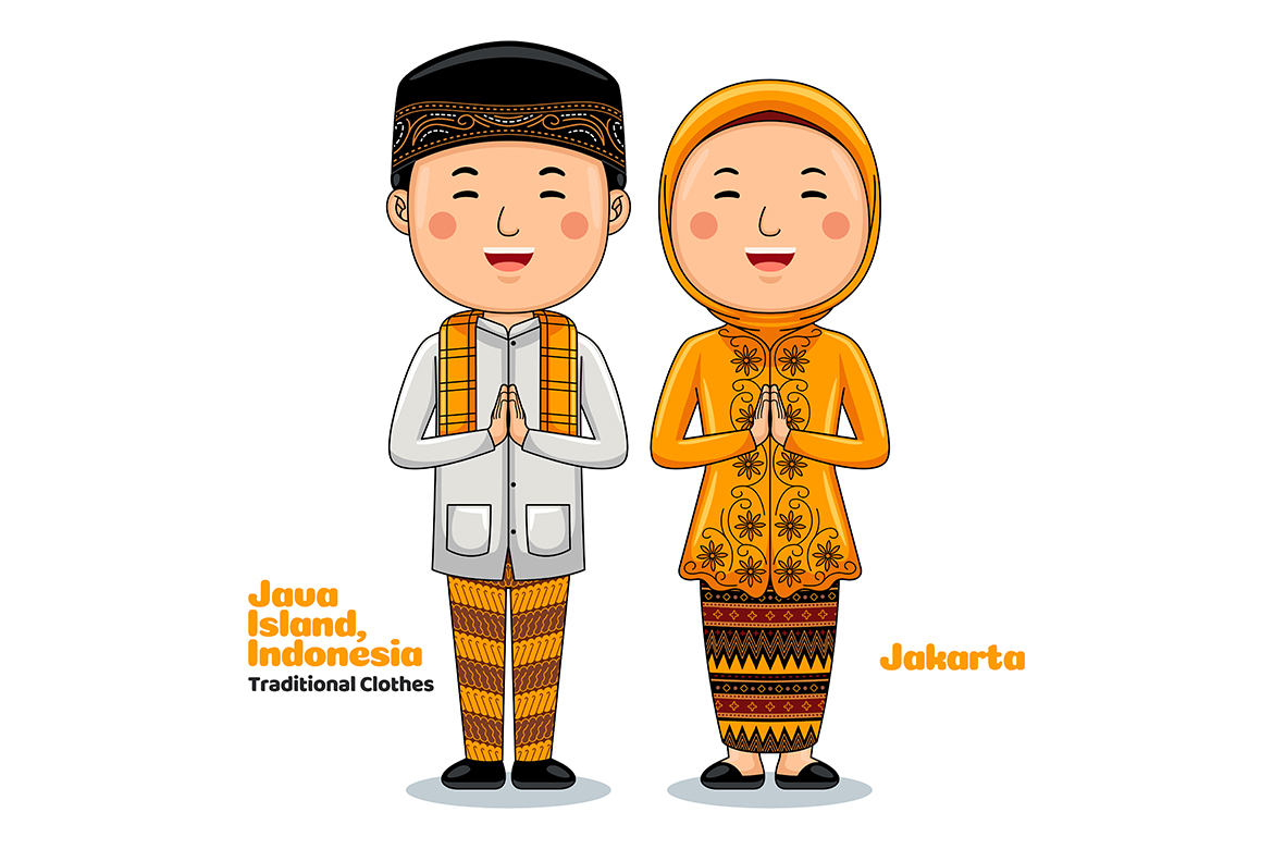 Couple wear Traditional Clothes greetings welcome to Jakarta 4