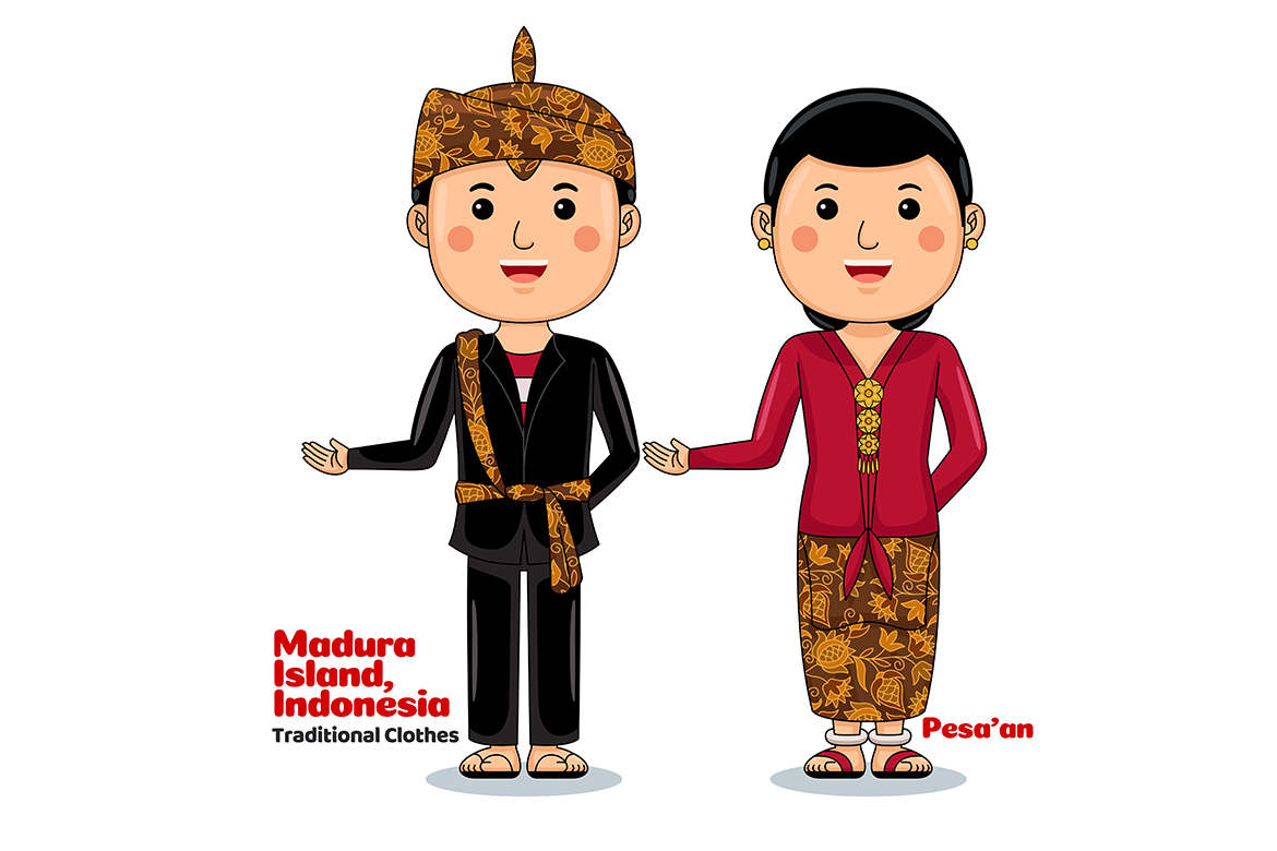 Welcome Gesture with Couple Madura Traditional Clothes 2