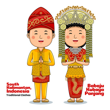 Indonesia Culture Vectors Templates 335555