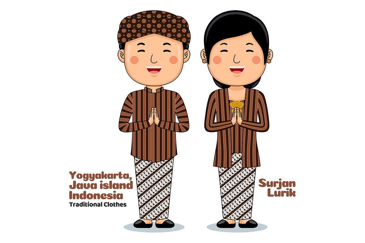 Couple wear Traditional Clothes greetings welcome to Yogyakarta