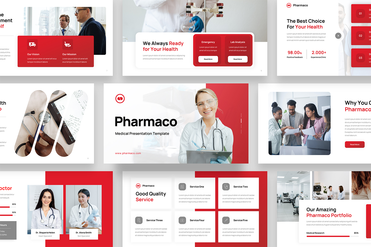 Pharmaco - Medical Google Slide Template