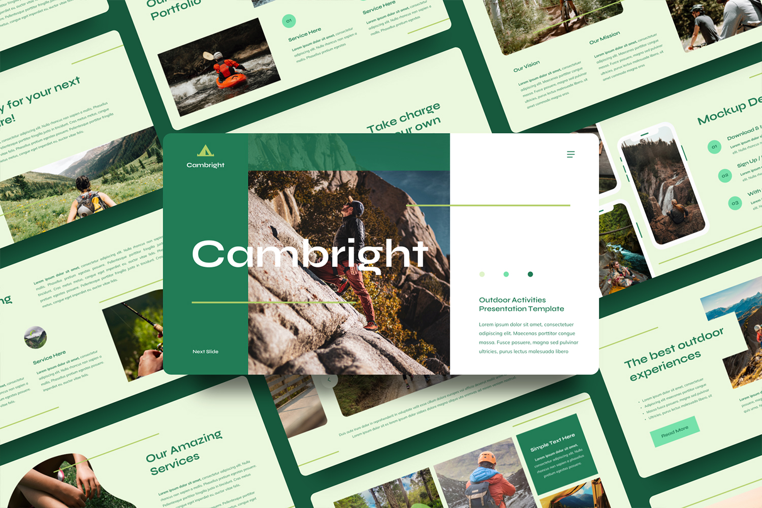 Cambright - Outdoor Activities PowerPoint Template