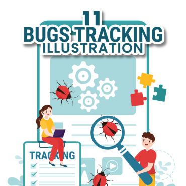 Tracking Bug Illustrations Templates 335611