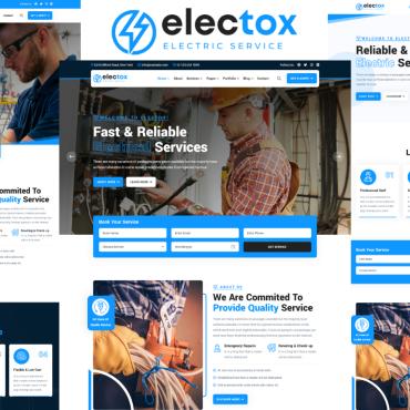 Electrical Electrical Responsive Website Templates 335640