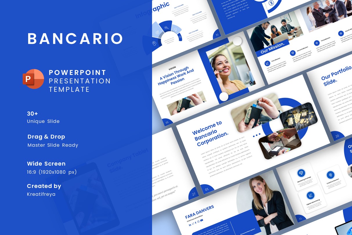 Bancario - PowerPoint Business Presentation Template PPT