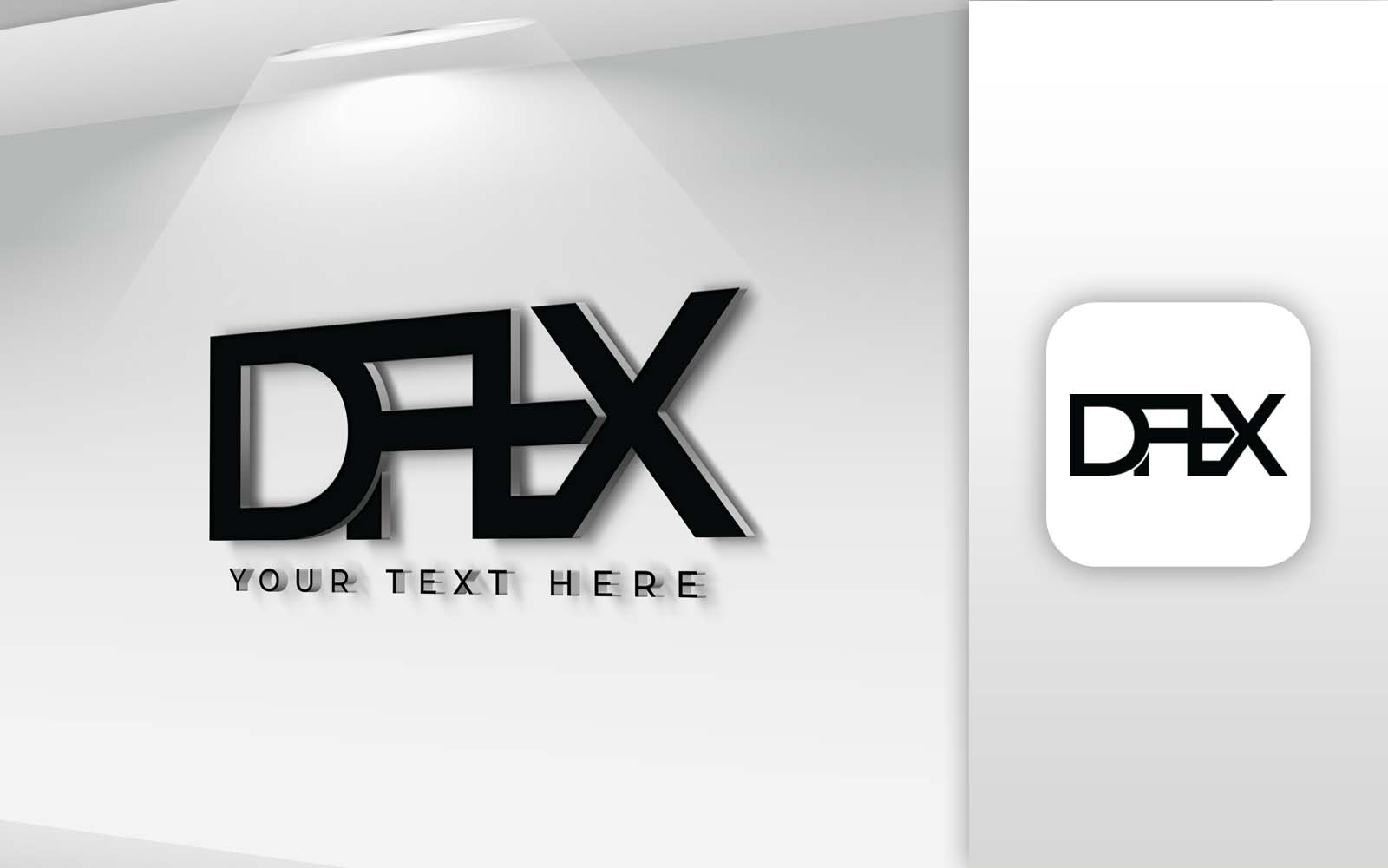 DAX Name Letter Logo Design - Brand Identity