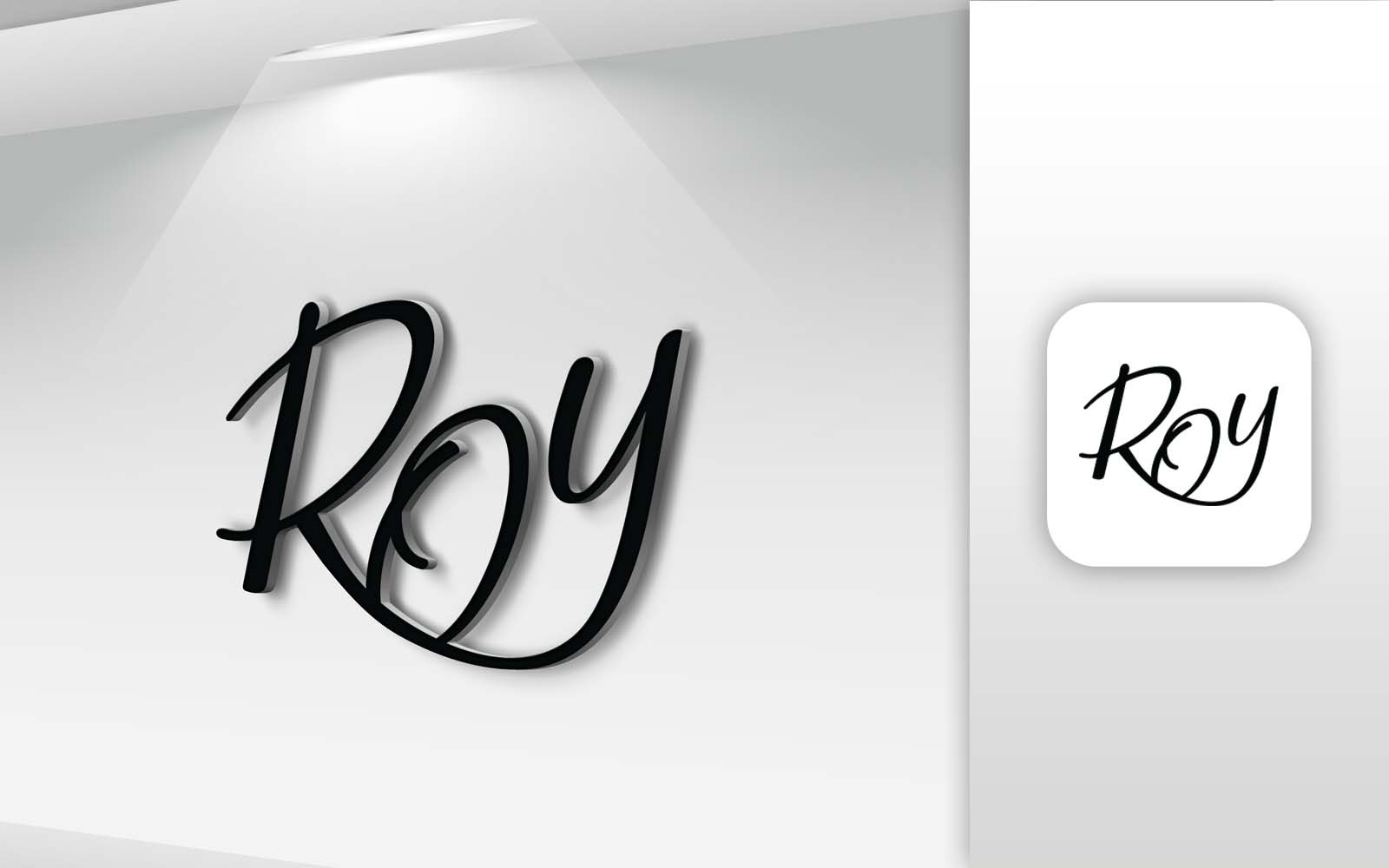 ROY Name Letter Logo Design - Brand Identity